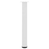 Console Table Legs 4 pcs White 72-74 cm Steel 4012469