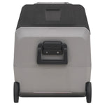 Cool Box with Wheel and Adapter Black & Grey 50 L PP & PE 3154657