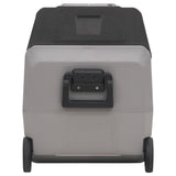 Cool Box with Wheel and Adapter Black & Grey 50 L PP & PE 3154657
