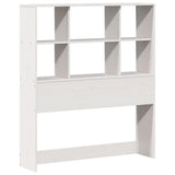 Bookcase Bed without Mattress White 90x200 cm Solid Wood Pine 3321894