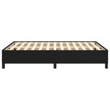 Bed Frame without Mattress Black 135x190 cm Double Double Fabric 349859