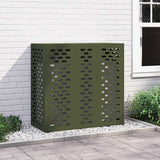 Air Conditioner Cover Olive green 110 x 50 x 105 cm Steel 865914