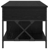 Coffee Table Black Oak 100 x 55 x 48.5 cm Engineered Wood 883037