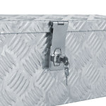 ZNTS Aluminium Box 48.5x14x20 cm Silver 142935