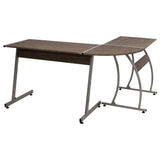 Corner Desk Brown Engineered Wood 375955