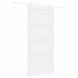 Sliding Door 93 x 202 cm Engineered Wood White 3450158