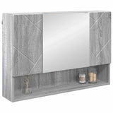 Mirror Cabinet Grey Sonoma 80 x 17 x 55 cm Engineered Wood 883360