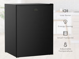 91 Litre Freestanding Under Counter Fridge Freezer, Small Fridge with Chiller Box, Adjustable T3398P343462