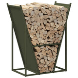 Firewood Rack Olive Green 69.5x35x81 cm Cold-rolled steel 864180