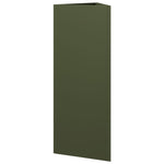 ZNTS Garden Planter Olive Green Triangular 30x26x75 cm Steel 851149