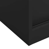335953 Office Cabinet with Sliding Door Anthracite 90x40x90 cm Steel