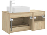 Bathroom Furniture Set 2 pcs Sonoma Oak Engineered Wood 3403898