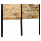 Headboard 140 cm Solid Wood Mango and Iron 4017549