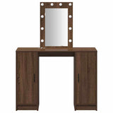 Dressing Table Brown 102 x 33 x 135 cm Engineered Wood 865187