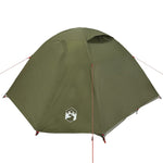 ZNTS Camping Tent Dome 3-Person Olive Green Waterproof 4009615