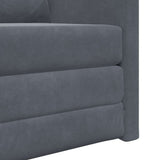 Sofa Bed Dark Grey 74 x 77 x 81 cm Velvet 4106613