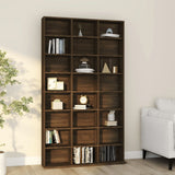 CD Cabinet Brown Oak 102x23x177.5 cm Engineered Wood 815092