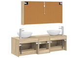 Bathroom Furniture Set 4 pcs Sonoma Oak 3406745