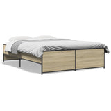 Bed Frame without Mattress Sonoma Oak 135x190 cm Double 3279903