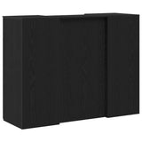 Reception Desk Black Oak 135x50x103,5 cm Engineered Wood 3324188