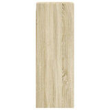 Wall Cabinet with Glass Doors Sonoma Oak 35x37x100 cm 836485