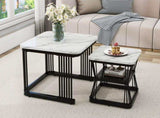 Nest of 2s Square Coffee Coffee Set Nesting Sofa Multi-functional End Side WF308436WAA