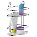 ZNTS EISL Shower Corner Rack Chrome 22x18x35 cm 438828