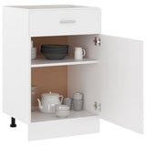 Drawer Bottom Cabinet Lyon White 50x46x81.5 cm Engineered Wood 801220