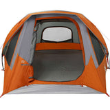 Family Tent Cabin 6-Person Grey and Orange Waterproof 4100669