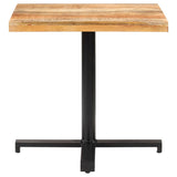 Bistro Table Square 80x80x75 cm Rough Mango Wood 320268