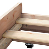 Bed Frame Brown 80 x 200 cm Solid Pine wood 873424