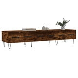 TV Cabinet Smoked Oak 150x36x30 cm Engineered Wood 829153