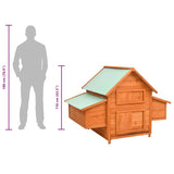 Chicken Coop 150x96x110 cm Solid Firwood 171459