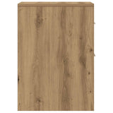 Narrow Bathroom Cupboard with Wheels Artisian Oak Engineered Wood 855285