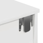 ZNTS Wall Shelf with Drawers White 80x31x17 cm Engineered Wood 859950