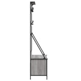Clothes Rack with Shoe Storage Grey Sonoma 100x41x184 cm 837870