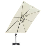 Cantilever Garden Parasol Sand Polyester with PA Coating 44632