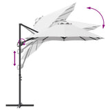 Umbrella Sand 372 x 198 x 243 cm Polyester and Aluminium 42003375