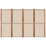 4-Panel Room Divider Taupe 280x180 cm 4003364