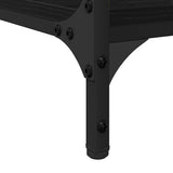 Desk with Shelf Black Oak 140 x 50 x 75 cm Engineered Wood 886270