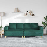 Sofa Set 3 pcs Dark green Fabric 3335116