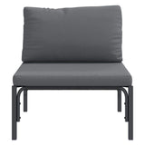 Outdoor Furniture with Cushion Anthracite 80 x 80 x 71 cm Steel 42009985
