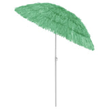 Hawaii Beach Parasol Green Polyester Medium Tiltable 314697