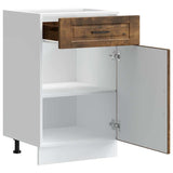 Kitchen Base Cabinet Porto Smoked Oak Engineered Wood 853962