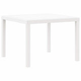 Garden Table White 100 x 100 x 73 cm Poly Rattan 871682