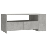 ZNTS Coffee Table Concrete Grey 102x55x42 cm Engineered Wood 810921