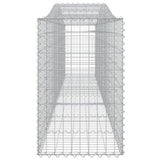 Arched Gabion Baskets 9 pcs 400x50x80/100 cm Galvanised Iron 3145950