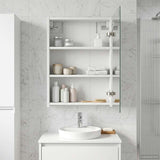 Bathroom Mirror Cabinet White 43 x 16 x 62.5 cm Engineered wood 889135