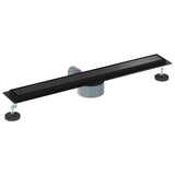 Shower Drain 2-in-1 with 360&deg Siphon Black 70 cm 42015969