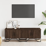 TV Cabinet Brown Oak 122x34x41 cm Engineered Wood 848588